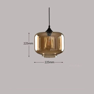 Amber Glass Pendant Lamp – Nordic Pendant Light With Warm Ambient Lighting