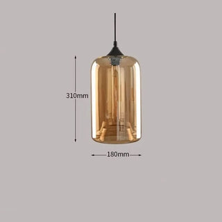 Amber Glass Pendant Lamp – Nordic Pendant Light With Warm Ambient Lighting