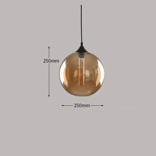 Amber Glass Pendant Lamp – Nordic Pendant Light With Warm Ambient Lighting