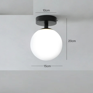 Clean Ceiling Light – Modern Three Point Lighting | Sleek Glass Stone Fixture