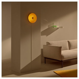 Dimmable LED modern donut glass wall sconce — living room