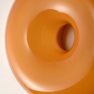 Orange donut LED lamp ambient — cute glass warm