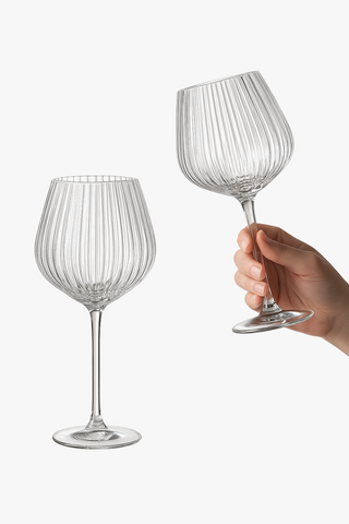 Embossed relief crystal glass wine glasses, 570 ml