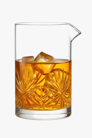 Embossed relief cocktail glasses, 700 ml