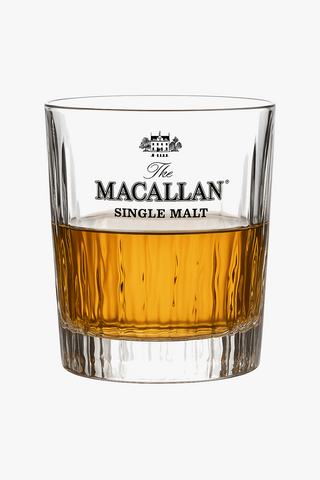 Faceted crystal glass whisky glasses