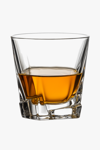 Engraved old-fashioned whisky glasses, 300 ml