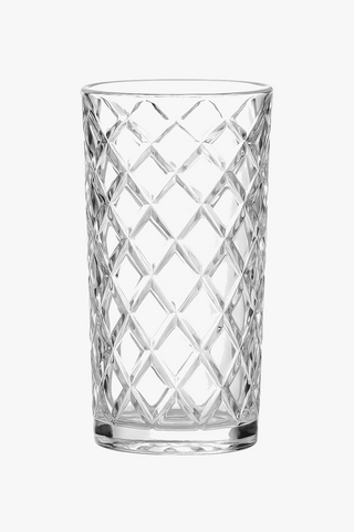Ribbed crystal glass cocktail glasses