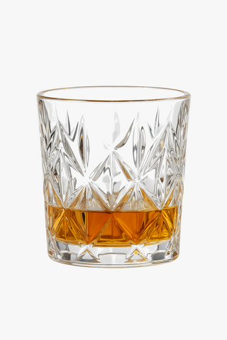 Vintage crystal glass drinking glasses