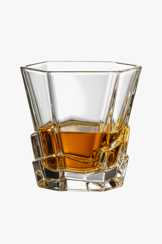 Vintage crystal glass drinking glasses