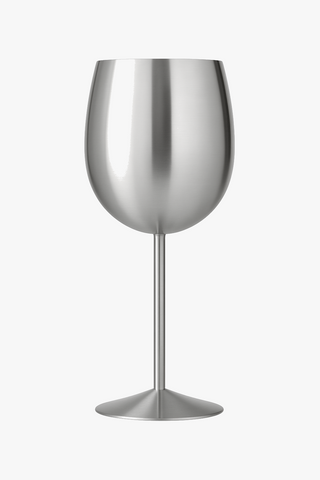 Stainless steel wine glasses, 350 ml