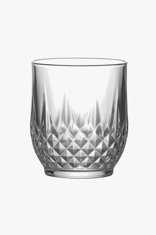 Diamond-cut wine glasses, 85 ml