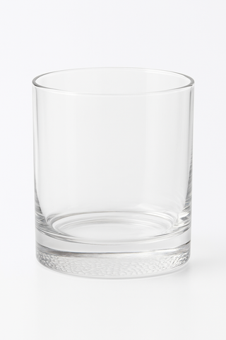 Embossed relief old-fashioned whisky glasses