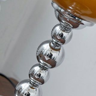White flower Bauhaus lamp setting — vintage designer wide