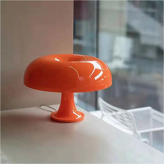 Italian mushroom lamp side — warm ambient orange accent