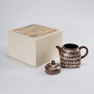 Vintage Hand-Painted Ceramic Kungfu Teapot – 130 ml